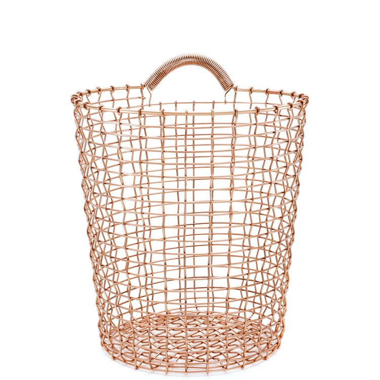 Handmade Basket Copper Bin Series 18